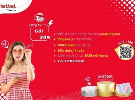 Gói Cước 5Gb/1 Ngày Tốc Độ Cao Giá Rẻ Viettel