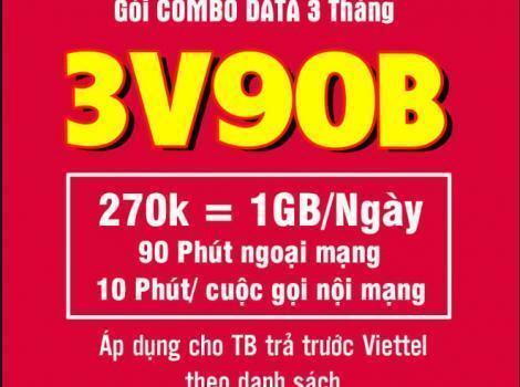 Hướng dẫn đăng ký gói cước 3V90B Viettel đơn giản nhận ngay data tốc độ cao