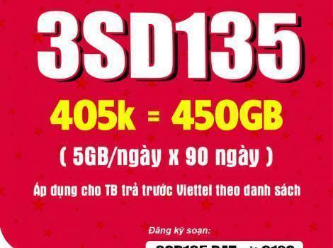 Cú pháp đăng ký gói cước 3SD135 Viettel đơn giản, nhanh chóng