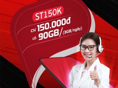 Đăng ký gói ST150K siêu ưu đãi data