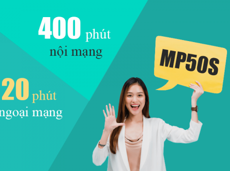 MP50S Viettel chỉ 50k/ tháng free 400 phút nội mạng + 20 phút ngoại mạng