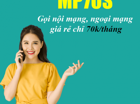 MP70S Viettel ưu đãi free nội mạng <10 phút + 20 phút ngoại mạng