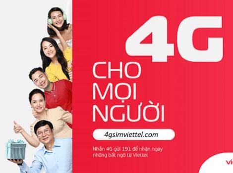 Tổng hợp gói cước 4G Viettel ưu đãi 