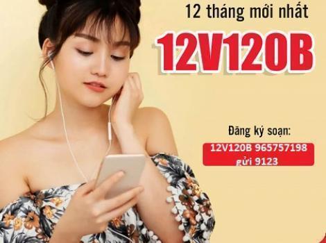 Gói cước combo 12V120B Viettel - cước phí 120k/ tháng