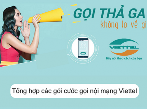 Gói nội mạng Viettel cước phí 30k, 50k, 70k, 90k,... 1 tháng