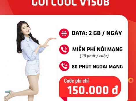Gói combo Viettel 150k 1 tháng 60Gb data + 80 phút gọi ngoại mạng 