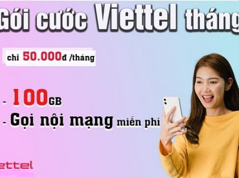 Tổng hợp gói nội mạng Viettel cước phí 50.000đ 1 tháng