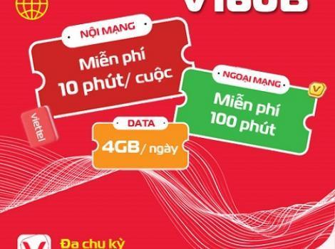 Gói combo Viettel cước phí 160k/ tháng 