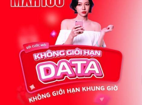 Gói 4G Viettel cước phí 100k/ tháng ưu đãi data + truy cập FB, Tiktok, Youtube không giới hạn