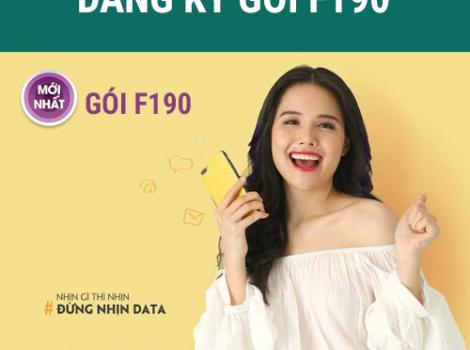 Gói combo Viettel cước phí 190k - 9Gb 30 ngày + Free cước gọi nội/ ngoại mạng