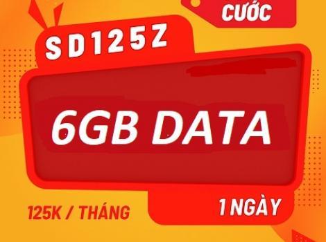 Gói 4G Viettel 125k/ tháng có 180Gb mới nhất 