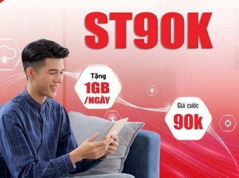 Đăng ký gói cước ST90k nhận tới 30Gb data tốc độ cao chỉ 90k/ tháng