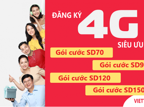 Danh sách các gói 4G tốc độ cao của Viettel chỉ từ 70k/ tháng
