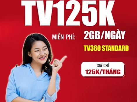 Nhận trọn ưu đãi data tốc độ cao miễn phí xem TV360 với gói cước TV125K Viettel
