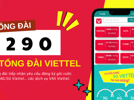 Tổng đài mới 290 Viettel - Đăng ký Gói Cước Viettel dành cho điện thoại di động
