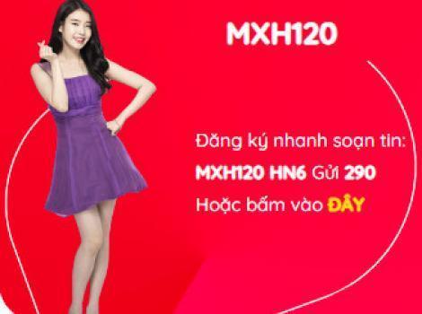 Free data mạng xã hội với gói cước MXH120 Viettel