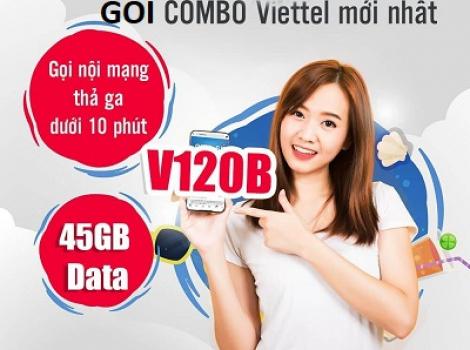 Gói cước Viettel siêu data 120k/ tháng Free 50p ngoại mạng + nội mạng dưới 10p