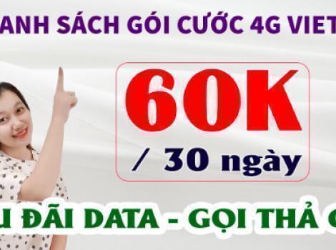 Gói 60K Của Viettel Giá Rẻ Ưu Đãi 2025