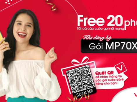 Gói free gọi thoại nội mạng Viettel gói cước 70K