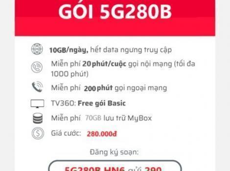 Gói Cước 5G280B Viettel - Gói Cước Hoàn Hảo Cho Các Game Thủ