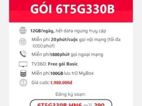 Đăng Ký Gói 6T5G330B Viettel: 6 Tháng Internet 5G Giá Tốt