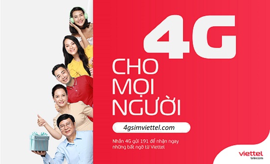Gói cước 4G Viettal ưu đãi data