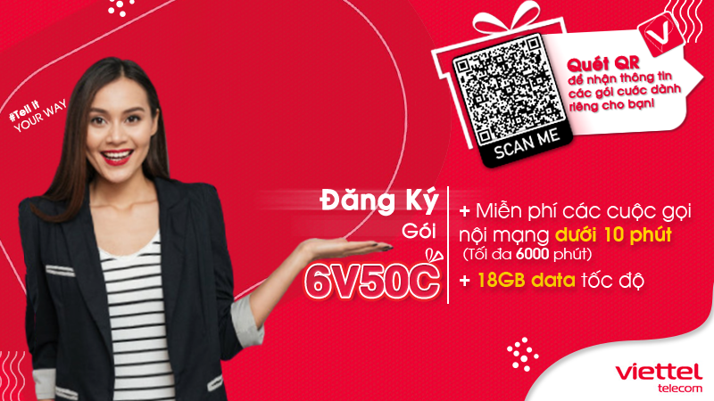 Gói 6V50C của Viettel