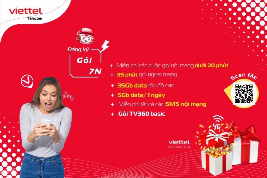 Gói cước 7N Viettel