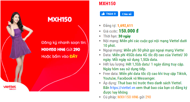 MXH150 Viettel
