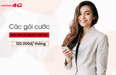 Danh sách gói nội ngoại mạng Viettel 120k/ tháng