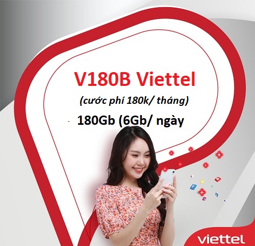 Cách đăng ký gói 4G Viettel cước phí 180k/ tháng