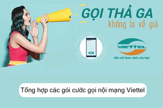 Gói cước nội mạng Viettel 30k, 50k, 70k, 120k