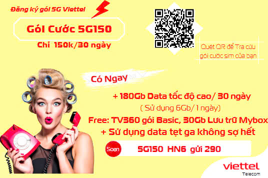 Gói 5G150 Viettel
