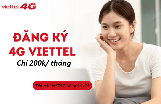 Tổng hợp gói cước 4G Viettel 200k/ tháng