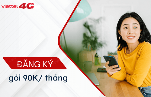 Gói 4G Viettel cước phí 90k/ tháng