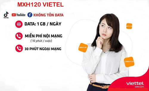 Gói MXH Viettel cước phí 150K thả ga lướt web