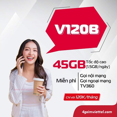 Combo gọi và data truy cập internet chỉ 4k/ngày có 45Gb data tốc độ cao