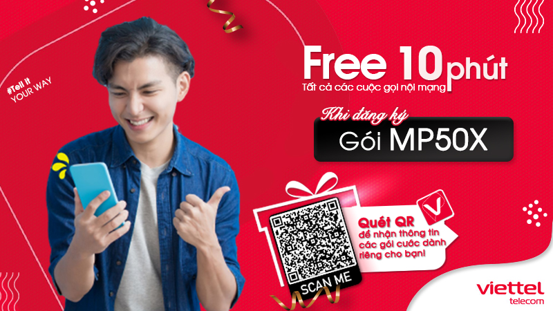 Gói cước Mp50x Viettel