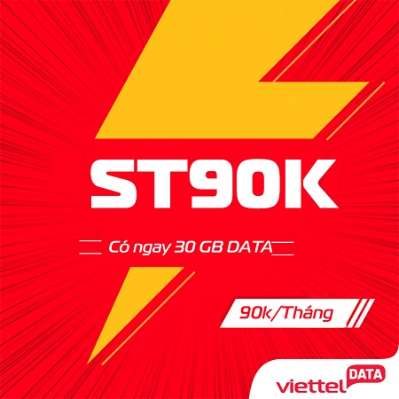 Đăng ký gói cước ST90k nhận tới 30Gb data tốc độ cao chỉ 90k/ tháng