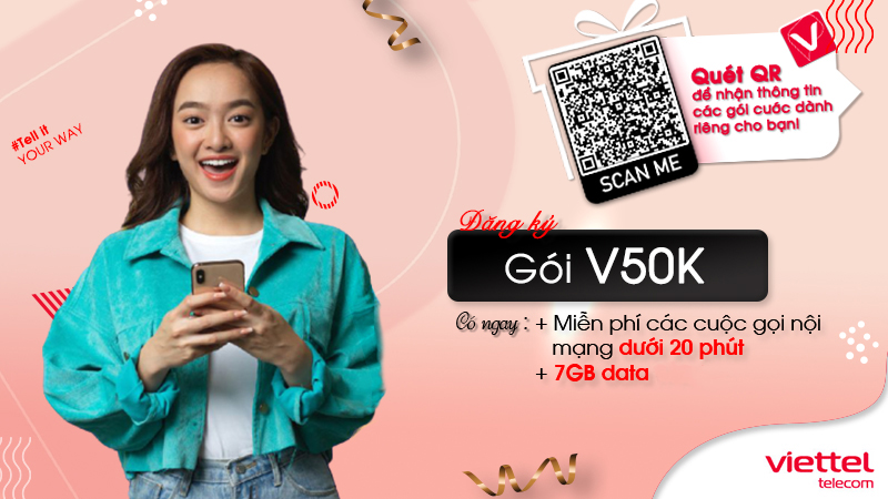 Gói cước V50K viettel